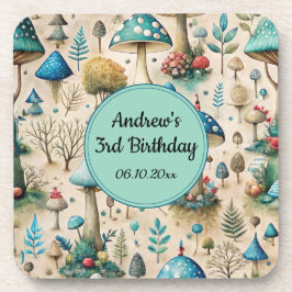 Mushrooms Fairyland verjaardagsfeestje Bier Onderzetter