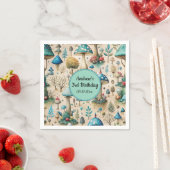 Mushrooms Fairyland verjaardagsfeestje Servet (Insitu)