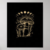 Mushrooms & Minimalism Cottage  Aesthetic Goblinco Poster (Voorkant)