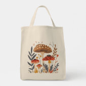 Mushrooms Shoulder Tote Bag (Achterkant)