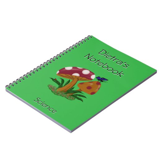 Mushrooms Spiral Photo Notitieboek (Linkerzijde)