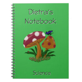 Mushrooms Spiral Photo Notitieboek