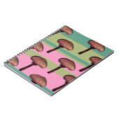 Mushrooms & Stripes Spiral Notebook Notitieboek (Linkerzijde)