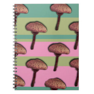 Mushrooms & Stripes Spiral Notebook Notitieboek