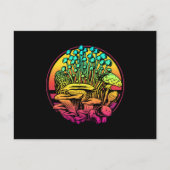 Mushrooms Vaporwave Briefkaart (Voorkant)