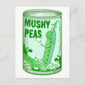Mushy Peas pop kunst Briefkaart (Voorkant)