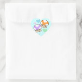 Mushy Puffs Mushroom Kawaii Hart Stickers (Tas)