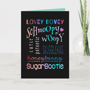 Mushy Schmoopy Valentines Feestdagen Kaart