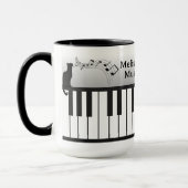 Musi-Cats Pianotoetsenbord - Pas naam en titel aan Mok (Links)