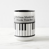 Musi-Cats Pianotoetsenbord - Pas naam en titel aan Mok (Midden)