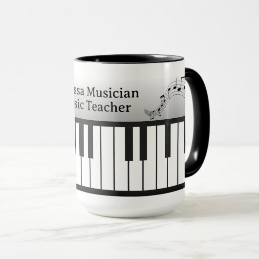 Musi-Cats Pianotoetsenbord - Pas naam en titel aan Mok (Voorkant rechts)
