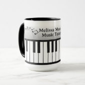 Musi-Cats Pianotoetsenbord - Pas naam en titel aan Mok (Voorkant links)