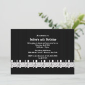 Musially Inclined Birthday Party Invitation Kaart (Staand voorkant)