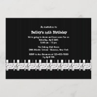 Musially Inclined Birthday Party Invitation
