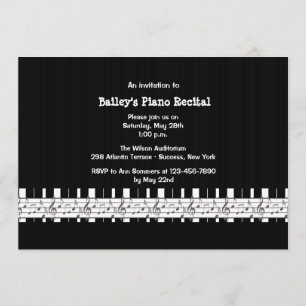 Musially Inclined Piano Overweging Uitnodiging