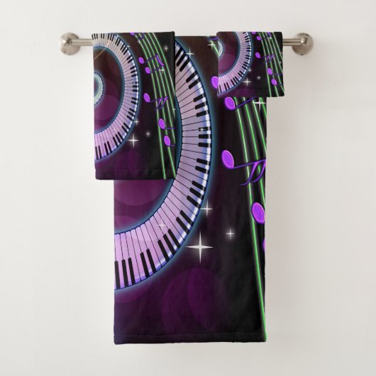 Music 1 Bathroom-handdoekset Bad Handdoek (Insitu)