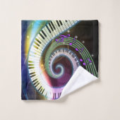 Music 1 Bathroom-handdoekset Bad Handdoek (Wasdoekje)