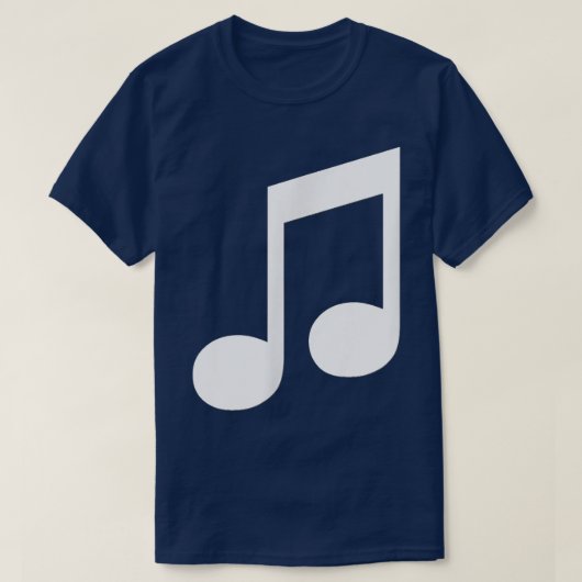 Music 8th Notes Tee Shirt  (Design voorkant)