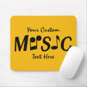MUSIC aangepast mousepad Muismat (Met muis)