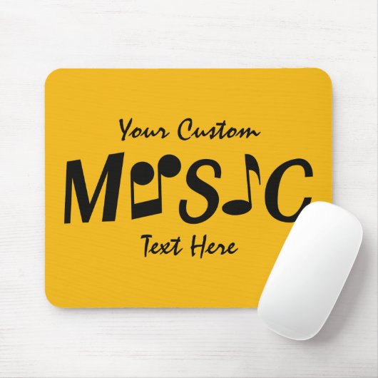 MUSIC aangepast mousepad Muismat (Met muis)