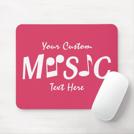 MUSIC aangepast mousepad Muismat (Met muis)