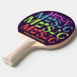 MUSIC-aangepast pingpongpeddel Tafeltennisbatje