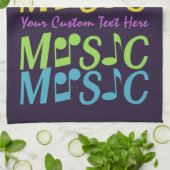 MUSIC aangepaste handdoek (Gevouwen)