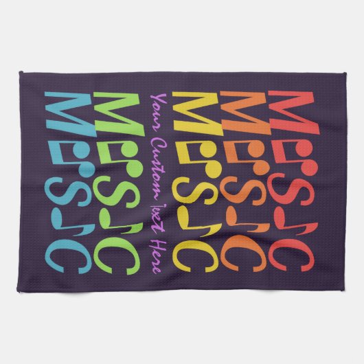 MUSIC aangepaste handdoek (Horizontaal)