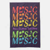 MUSIC aangepaste handdoek (Verticaal)