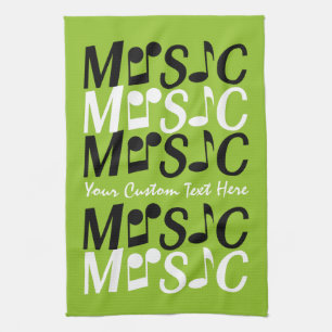 MUSIC aangepaste handdoek
