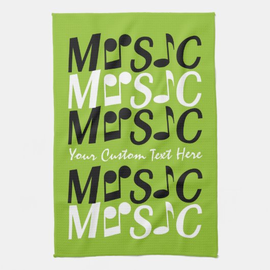MUSIC aangepaste handdoek (Verticaal)