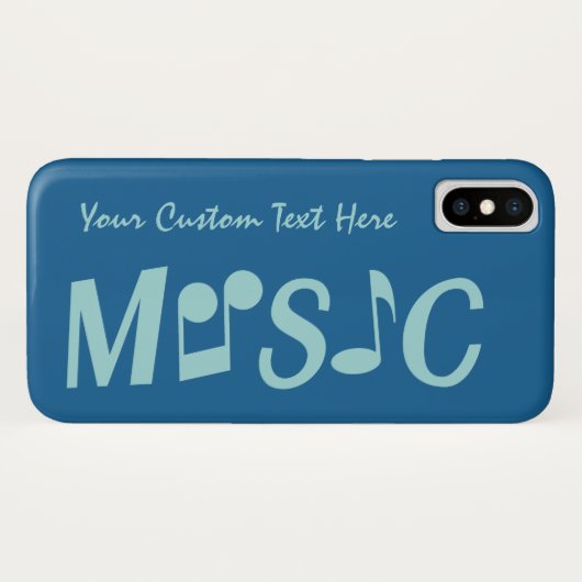 MUSIC aangepaste kleuren en tekst-hoesjes Case-Mate iPhone Case (Achterkant (horizontaal))