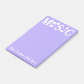 MUSIC aangepaste Post-it-notities Post-it® Notes (Schuin)