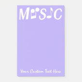 MUSIC aangepaste Post-it-notities Post-it® Notes (Voorkant)