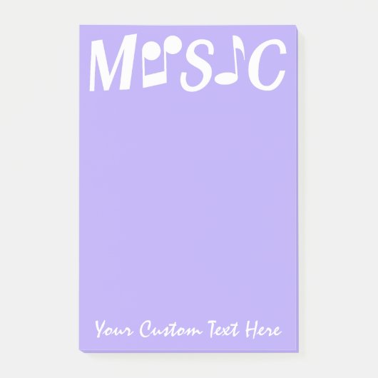 MUSIC aangepaste Post-it-notities Post-it® Notes (Voorkant)