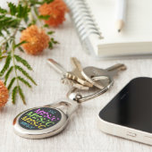 MUSIC aangepaste sleutelketen Sleutelhanger (Zijkant)