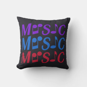 MUSIC aangepaste worpen kussen