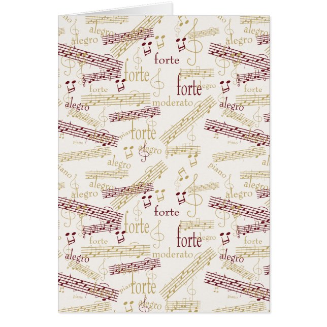 Music Aficionado Typografie Patroon (Voorkant)