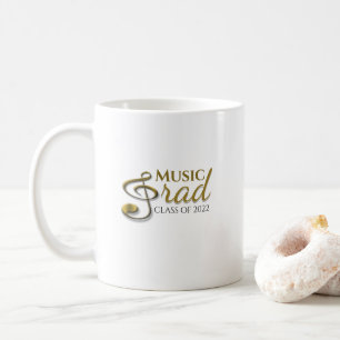 Music Afstudeerder Gold Treble Clef Afstuderen Sin Koffiemok