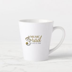 Music Afstudeerder Gold Treble Clef Afstuderen Sin Latte Mok