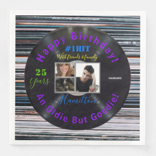 Music Album Theme Birthday Paper Napkins HAMbyWG Servet