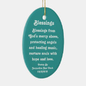 Music Angel Ornament With Poem (Rechts)