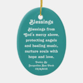 Music Angel Ornament With Poem (Voorkant)