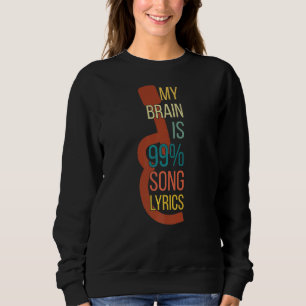 Music apparel Singer Mijn brein is 99 song Lyrics Trui