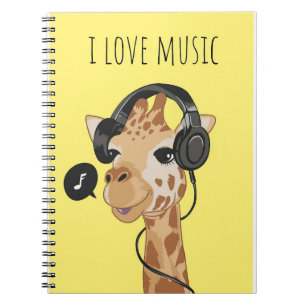 Music Art I Love Music Notitieboek