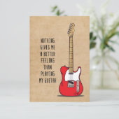 Music Art Nothing Gives Me A Better Bedankkaart (Staand voorkant)