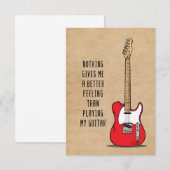 Music Art Nothing Gives Me A Better Bedankkaart (Voorkant / Achterkant)