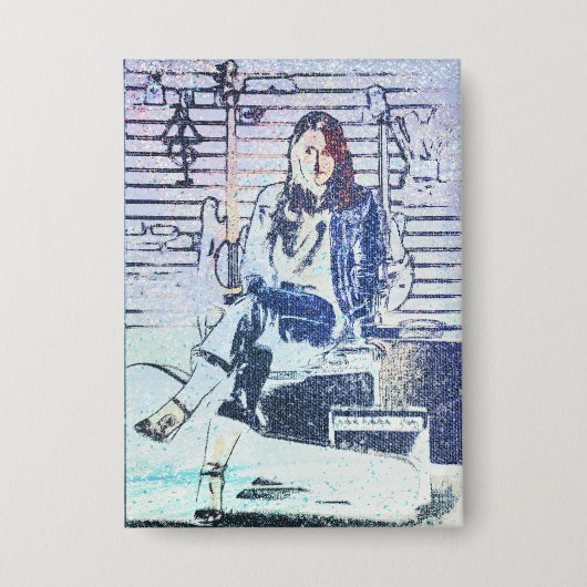 Music Art Print Button (Voorkant)