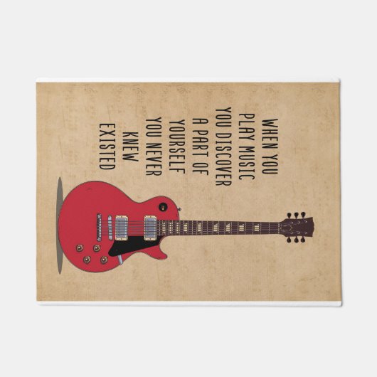 Music Art When You Play Music Deurmat (Voorkant)