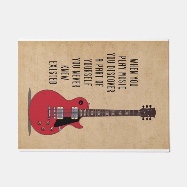 Music Art When You Play Music Deurmat (Voorkant)